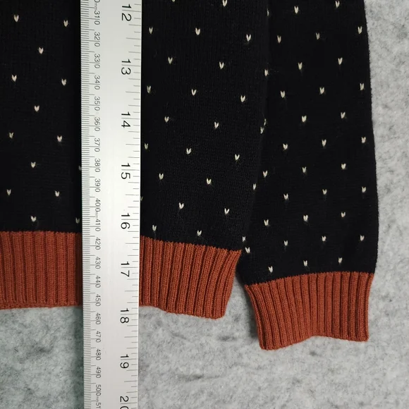 Janie & Jack Fair Isle Dog Shawl Collar Pullover Sweater - Picture 6 of 7